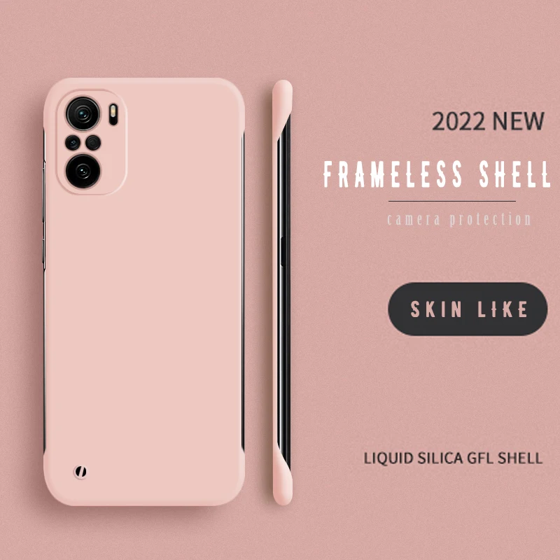 Einfache schlanke dünne Matte Handyhülle für XIAOMI Mi 12 11 Ultra 11T 9 9T 10 10S 10T Lite Pro Bumper Poco F3 Rimless Co_voghion.com