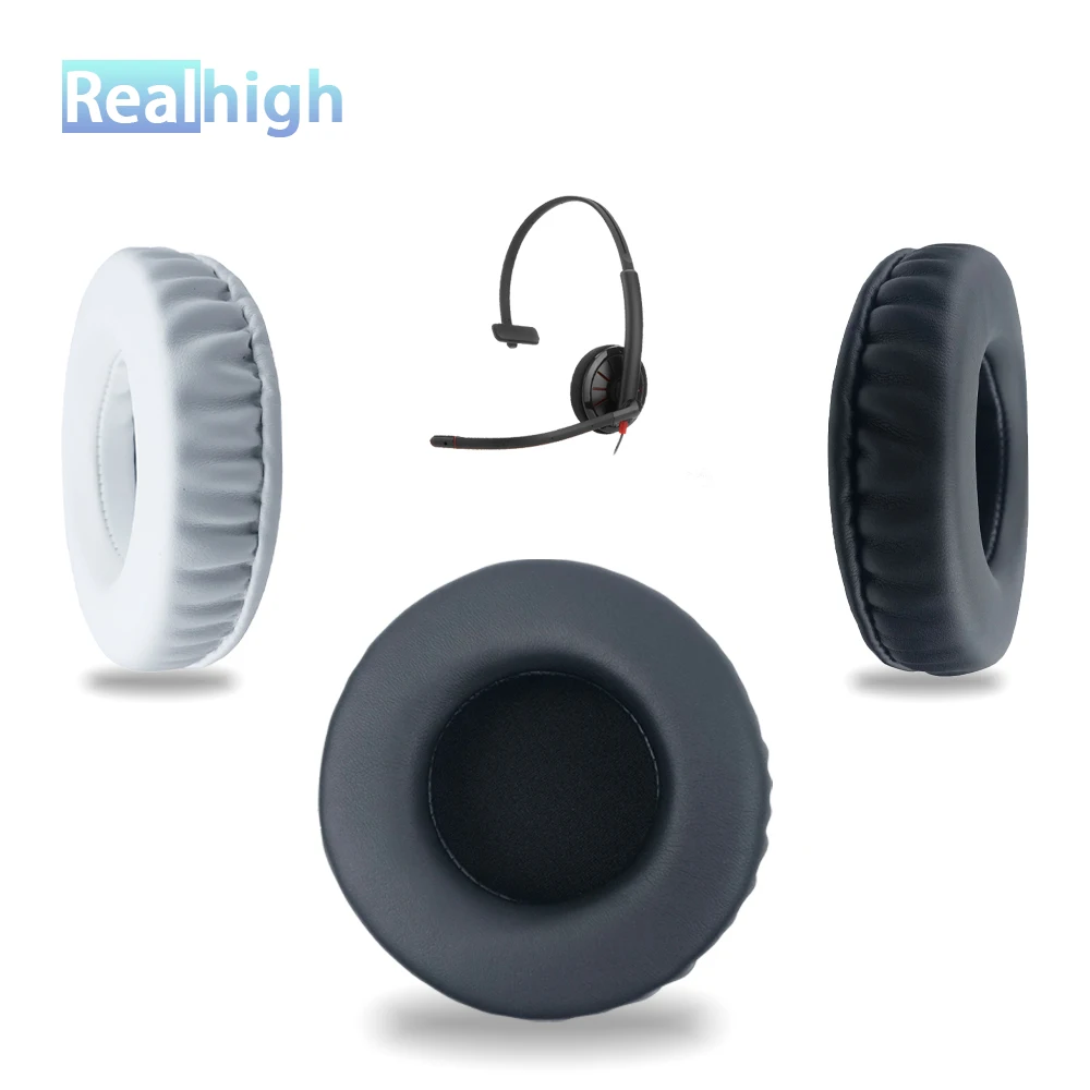 Plantronics Blackwire 헤드폰용 RealHigh 교체 이어패드, 두꺼운 메모리 폼 이어 쿠션, 이어 머프, C310, C320