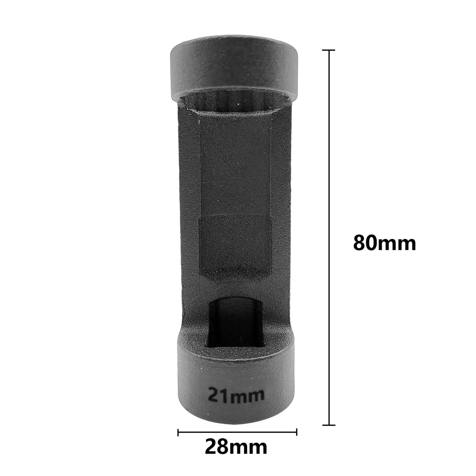 Strut Nut Socket 21mm with 12 Point Professional Durable 1/2" Drive Portable for Hex Wrench Black Color Simple Installation 6