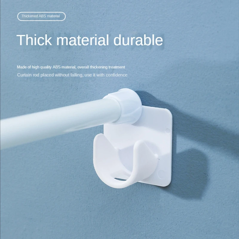 Uitschuifbare gordijnroede spanstangen voor gordijnen stang uitschuifbaar curtain rod no drill badkamer kledingkast keuken 8 mm (30-44 cm