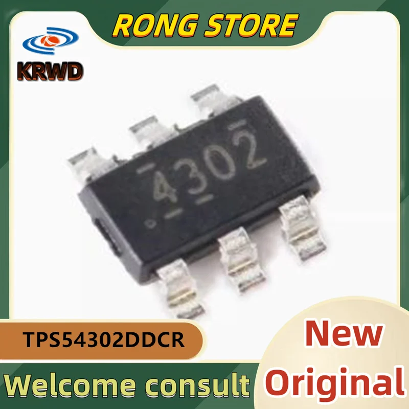 

50PCS 4302 New and Original Chip IC TPS54302DDCR TPS54302 SOT-23-6 Buck converter chip