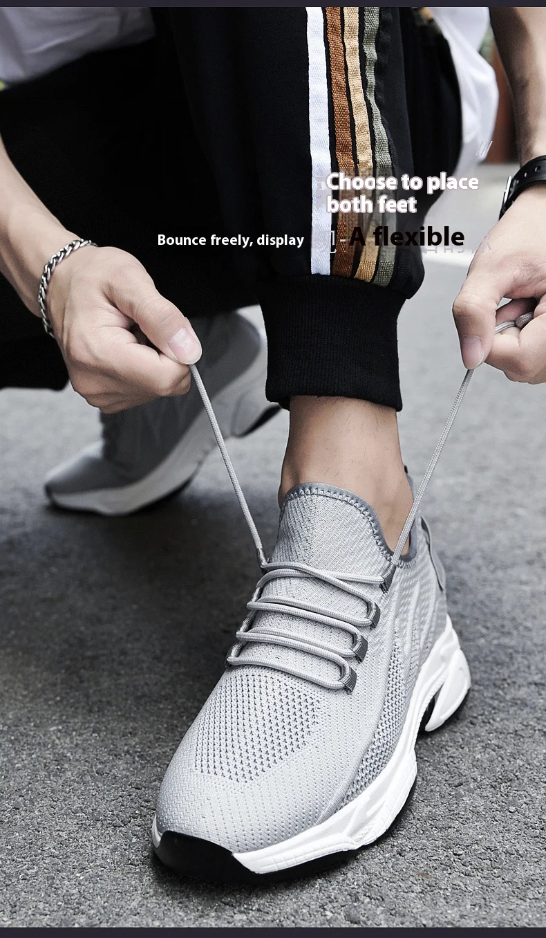 Plus Größe Sommer Lift Turnschuhe Männer Aufzug Schuhe Höhe Zunehmende Sport Frauen Einlegesohlen 8CM Versteckte Ferse Innere Erhöhung Schuhe – Detail 21