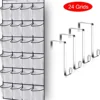 14/24 Pockets Over the Door Shoe Organizer Transparent Large Mesh Pockets With 4 Hooks Fabric Storage Bag Shoe Rack For Bedroom 2