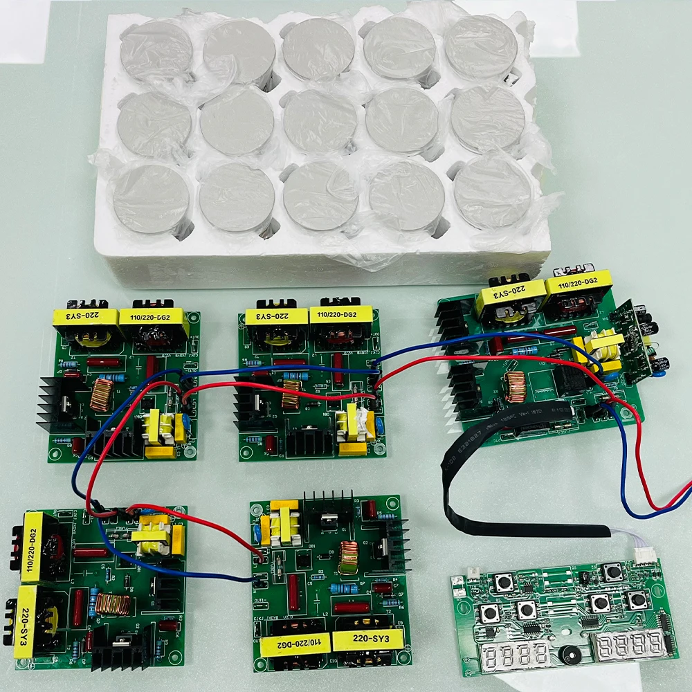 초음파 변환기 디지털 디스플레이 회로 기판, PCB 드라이버 보드, 초음파 클리너 부품 발생기, 40KHz
