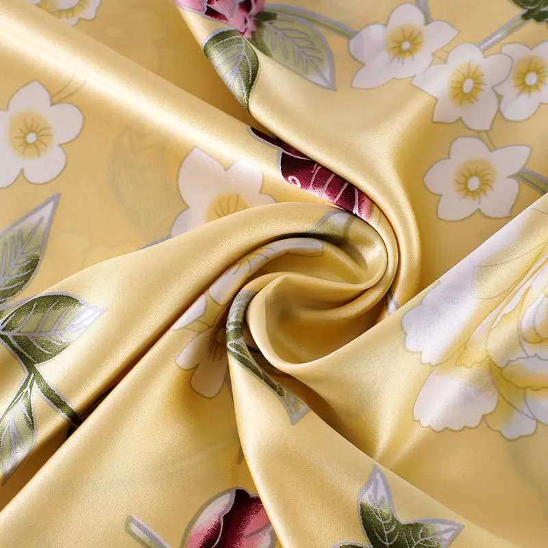 Silk Bedding Set 4pcs Mulberry Silk Duvet Cover Flat Sheet Pillowcase Pure Soft Silk Floral Color Many Sizes ls2106 5
