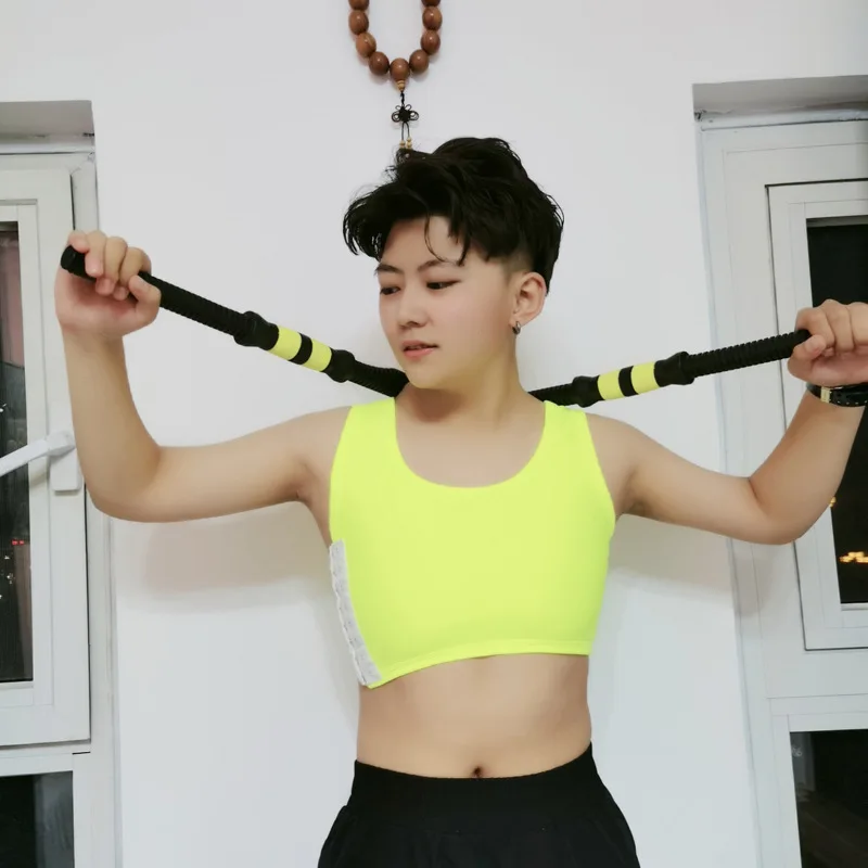 Casual Ademende Buckle Short Borst Borst Binder Vest Tops Bindmiddel Ondergoed Tank Tops Bandage Ademend Kant Haak body shaper waist trainer breast binder