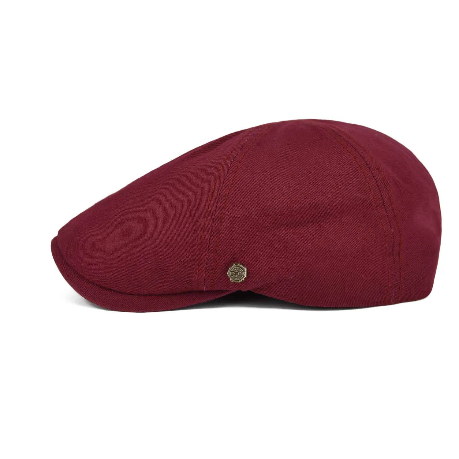 VOBOOM Red Summer Cotton Flat Cap Ivy Caps Men Women Burgundy Newsboy Cabbie Driver Solid Color Casual Camouflage Beret 063 2