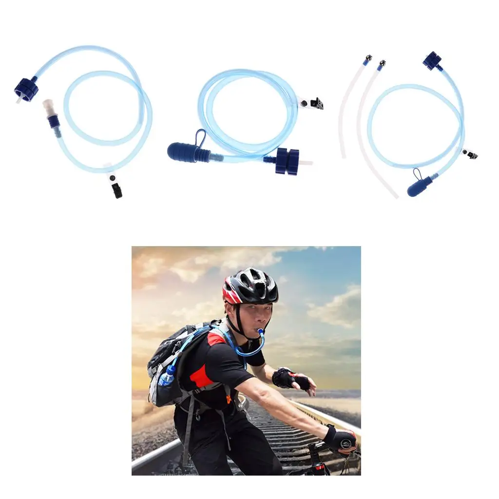 Leakproof Water Bottle Hose Hydration Reservoir Pack Universal Backpack System Kit