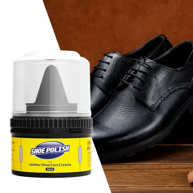 Leather Shoe Cream 50ml Leather Care Cleaning Paste Maintenance Cream Car Conditioner Interior Cleaner For Shoes