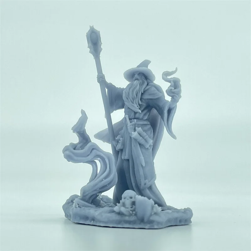 Resin Model Wizard Wizard Miniatures Miniatures Gray Resin Model