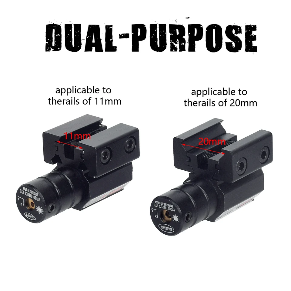 Mirino Laser Rosso JS-Tactical 120x30mm – Precisione E Versatilità - Foto 5