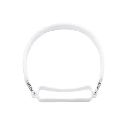 Silicone Water Bottle Sling Carrier with Strap - Soft and Durable Holder (White)