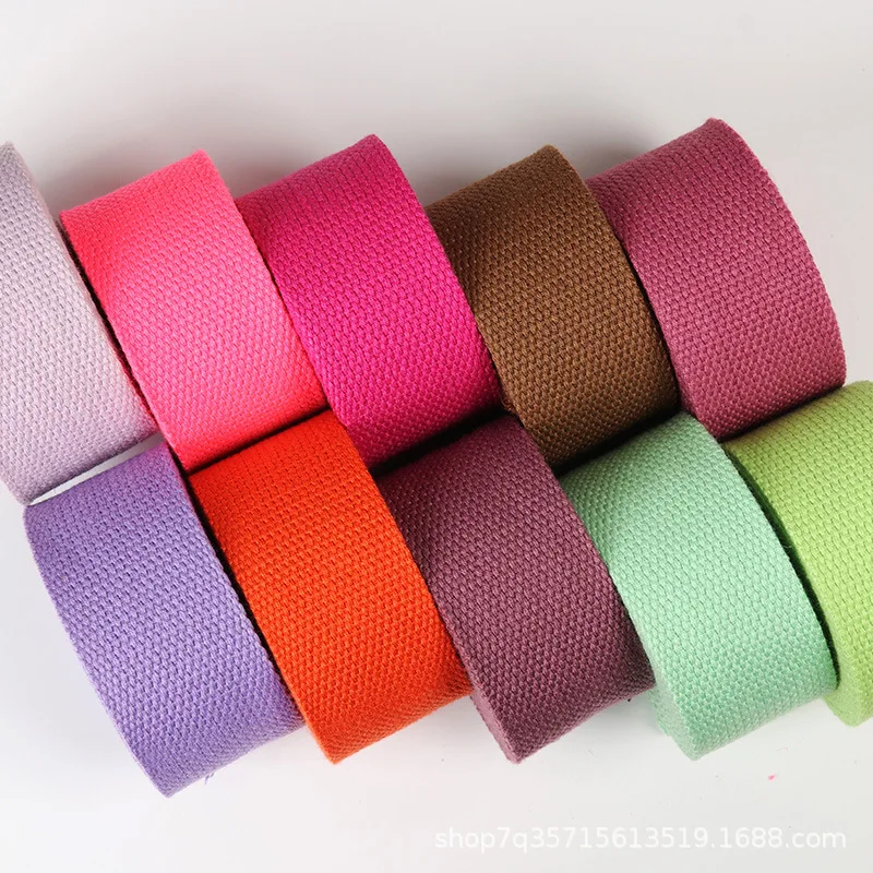 Canvas Belt Canvas Webbing Belt 5Meters 20mm Canvas Webbing Belt Bag Webbing Cotton DIY BackPack Strap Sewing Bag Belt Dog Accessories