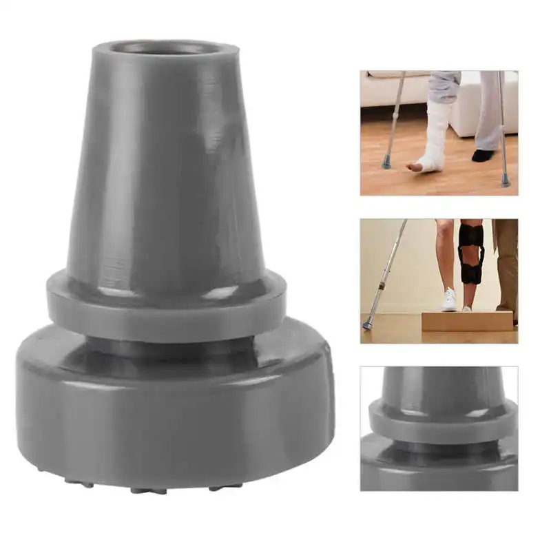 360&deg; Rotating Anti-slip Walking Stick Standing Rubber Cane Crutch Pad End Bottom Tip Accessory Cane Crutch Pad Climb Tool walking cane walking stick attachment