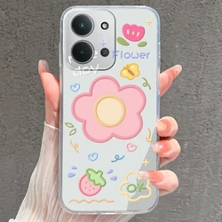 Cartoon Penguin Pig Shockproof Transparent Phone Shell Bumper - Xiaomi Poco C71 (U1349)