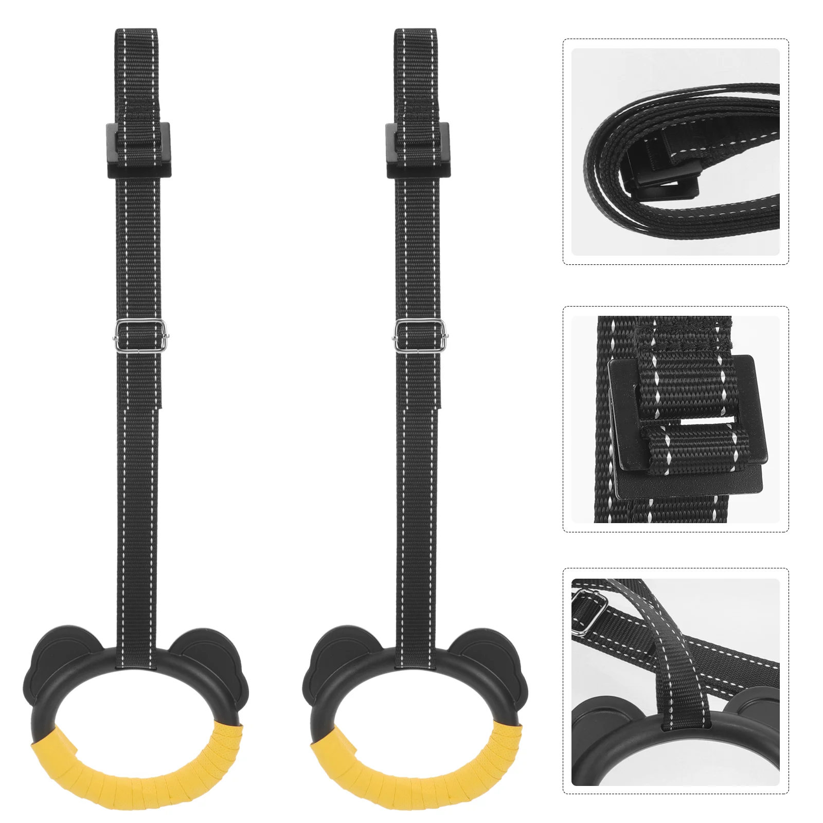 Sports Ring Trainer Nylon Gymnastics Rings Ceiling Mount Exercise Equipment for Kids