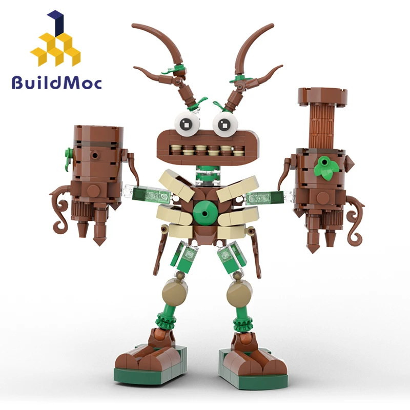 

Buildmoc игра My Singinged Wubboxed Монстры роботы MOC Набор строительных блоков игрушки для детей подарки игрушки 301 шт. кирпичи