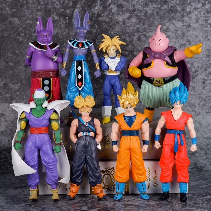 8pcs Set Anime Dragon Ball Z Super MAJIN BUU Boo Figure Statue Toy Gift  3~4in