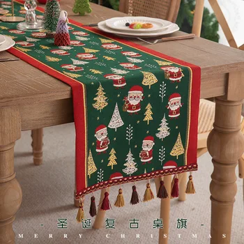 Christmas Retro Table Flag 1