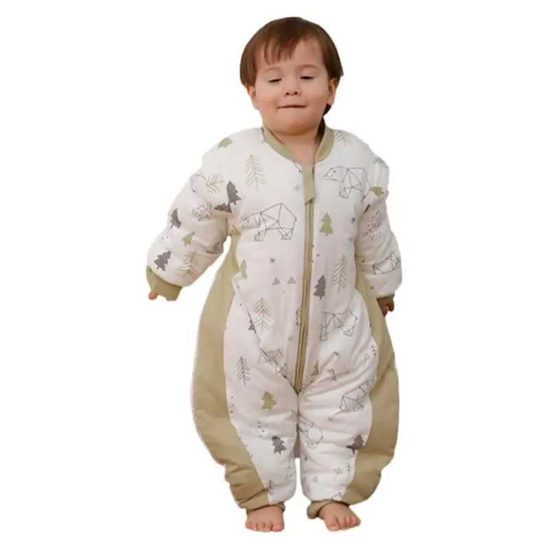 

Sleep Sack Deep Gear Long Sleeve Sleeping Sack Elastic Two-Way Zipper Unisex Sleep Sack Soft And Breathable For Kids Boys Girls
