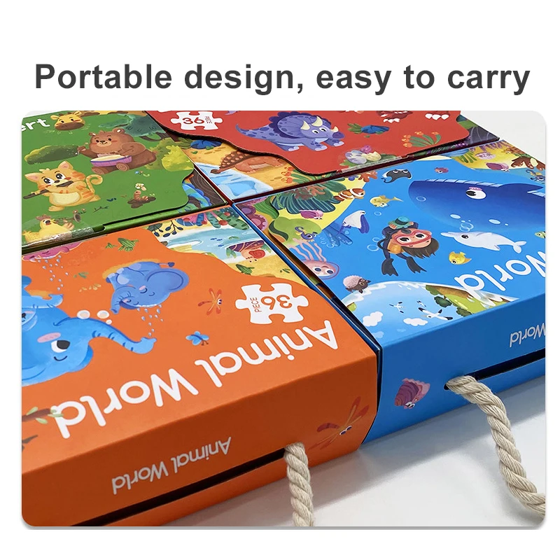 Jigsaw Puzzles Wooden Jigsaw Puzzles Wooden Puzzle Toys Educational Puzzles Mini Jigsaw Puzzle Paper Puzzle Toys 36pcs Jigsaw Puzzle Educational Toys Children's Enlightenment Puzzle Gift 3-6 Years Old Baby Toddler Toys