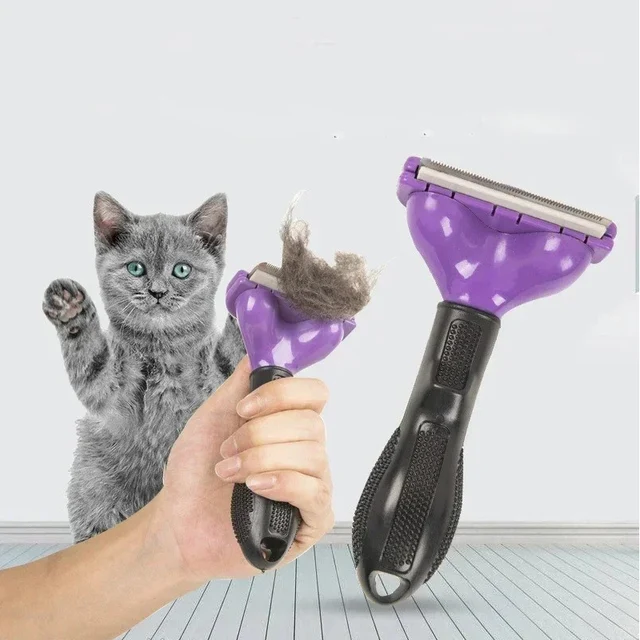 Pet Brush For Dogs Cats Comb Pet Hair Removal Brush Pet Massage Comb Hair Remove Floating Hair Cleaning Cat Dog Grooming Comb 2