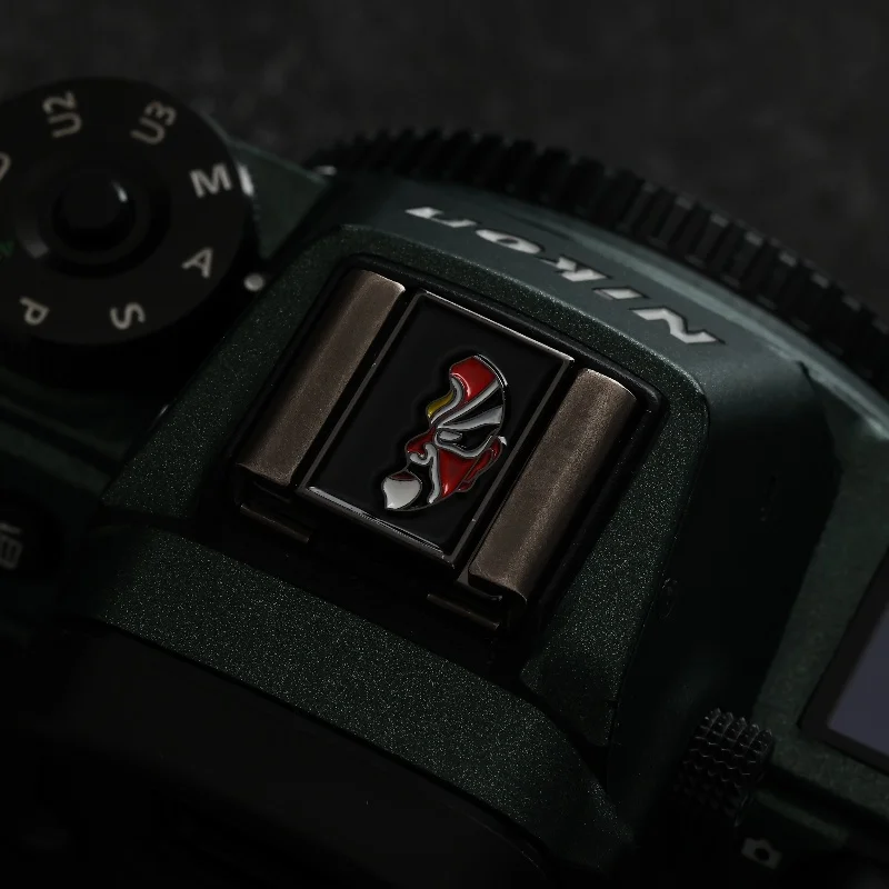 Peking Opera Camera Hot Shoe Cover for Sony A6300/6400 A6000 Nikon Canon 1dx3 Olympus O-M1 Fujifilm Metal Camera Decoration