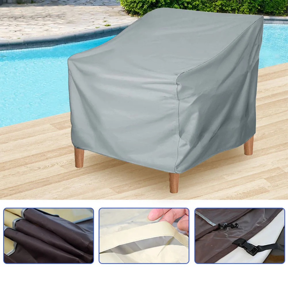

Outdoor Furniture Cover Waterproof Coated Oxford Cloth Sofa Chair Table Cover Garden Furniture Stacking Chairs Protective Cover