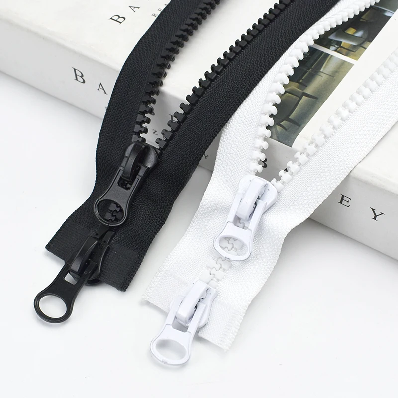 1Pc 60-500cm 8# Black Resin Zipper Open-End Zippers for Sewing Coat Jacket  Single Slider Zip DIY Tent Zips Repair Accessories - AliExpress