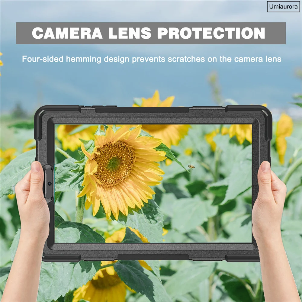360° Rotating Hand Strap Kickstand Shockproof Case for Samsung Galaxy Tab S3/S4