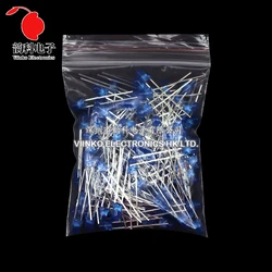 Multicolor Light Emitting Diodes Electronics Kit - Assorted LED Diodes in Various Sizes and Colors (3MM Blue 100pcs)
