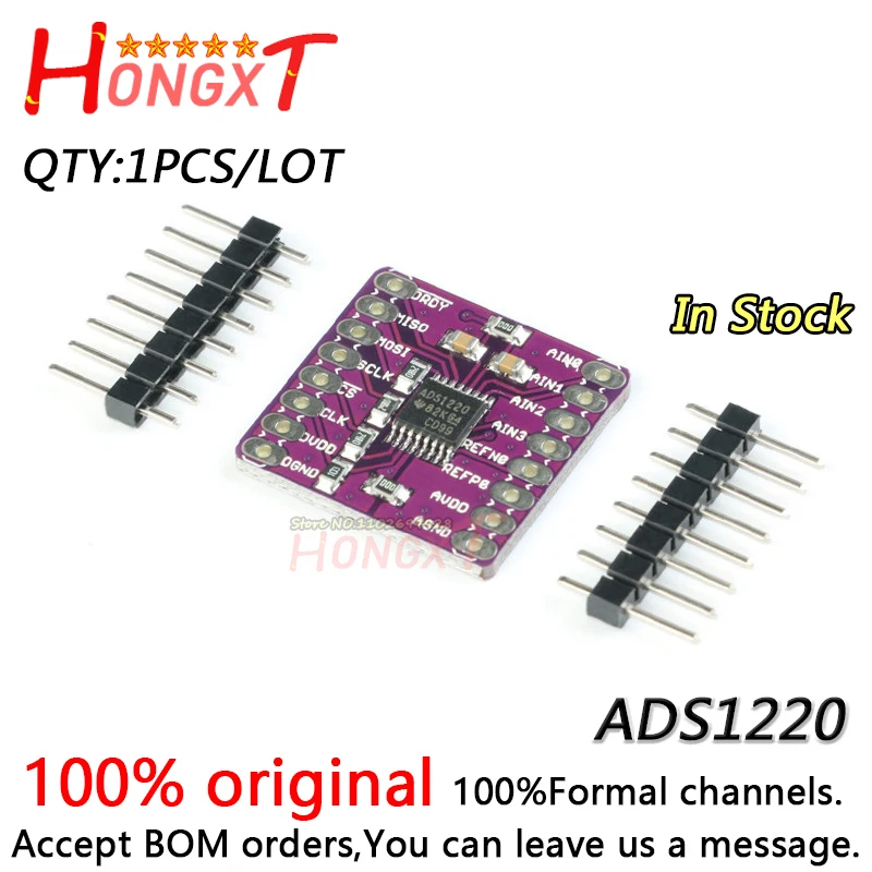 1PCS NEW ADS1220 ANALOGTODIGITAL MODULE CJMCU1220 ADC SPI LOWPOWER