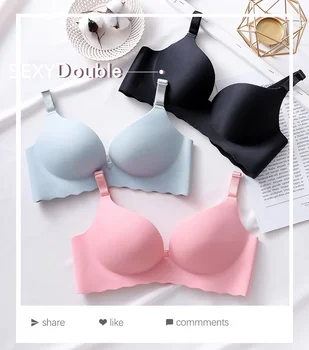 Sexy Bra Corset Wireless One-Piece Breathable Underwear Gather Push Up Bra for Women Lingerie Seamless Bralette Soutien Gorge 1