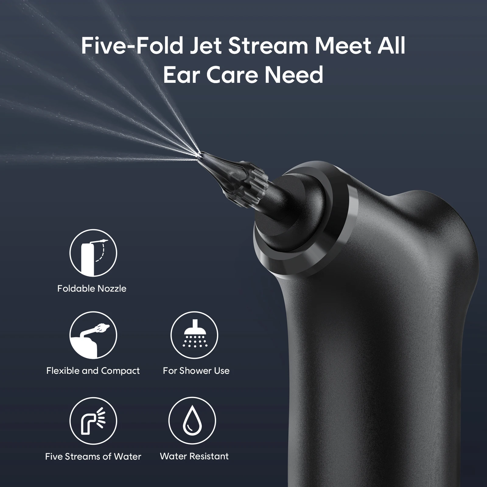 Electric Ear Cleaner Kit 4 Pressure Modes Ear Wax Removal Health Care Water Irrigation Ear Washer For Adults Child Ear Cleaner 4