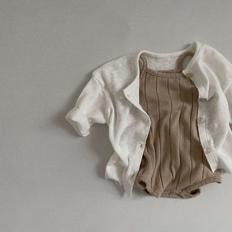 2023 nowy dziecięcy cienka bawełna kardigan solidny niemowlę kurtka z długim rękawem chroniąca przed słońcem maluch płaszcz na co dzień chłopiec dziewczynka ubrania dla dzieci