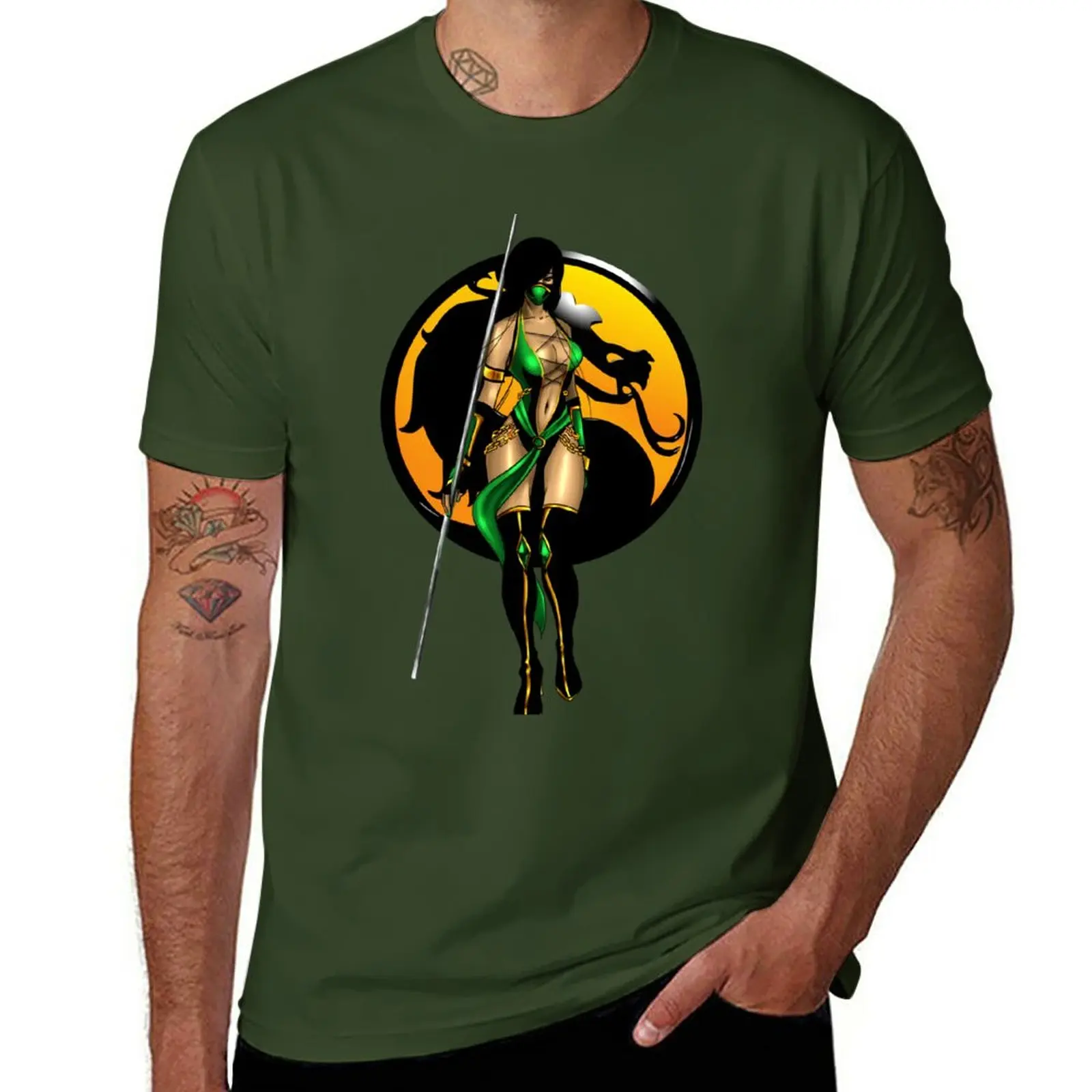 

New Mortal Kombat - Jade T-Shirt man clothes graphic t shirts Aesthetic clothing big and tall t shirts for men