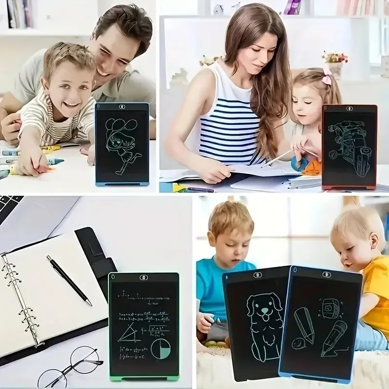 8.5/12 Inch LCD Writing Tablet Doodle Board Colorful Electronic Board Drawing Pad Gifts Educational Learning Travel Birthday