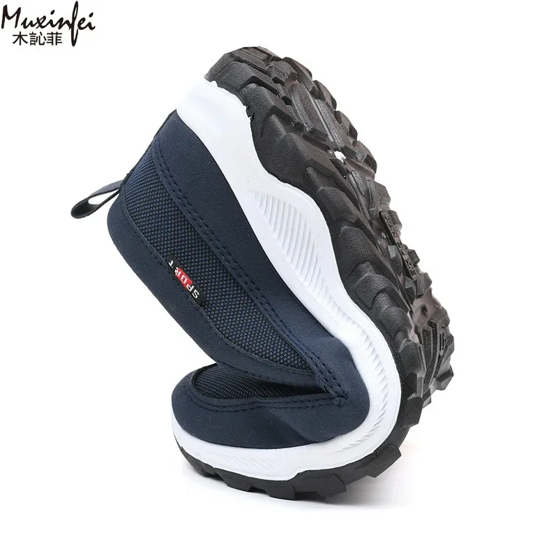Breathable men's vulcanized shoes, summer mesh breathable hiking shoes, comfortable travel shoes suitable for outdoor activities 4