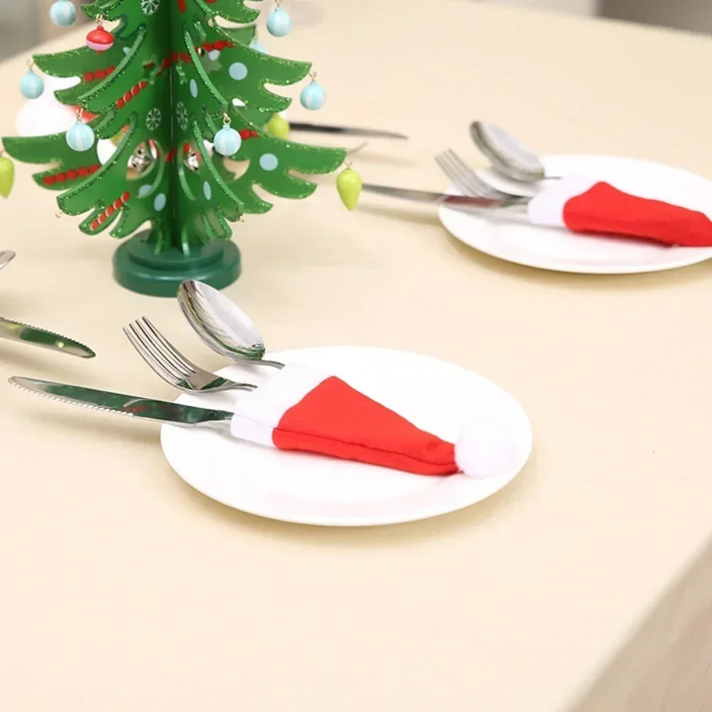 Christmas Hat and Knife Set 20pcs christmas beanie hat