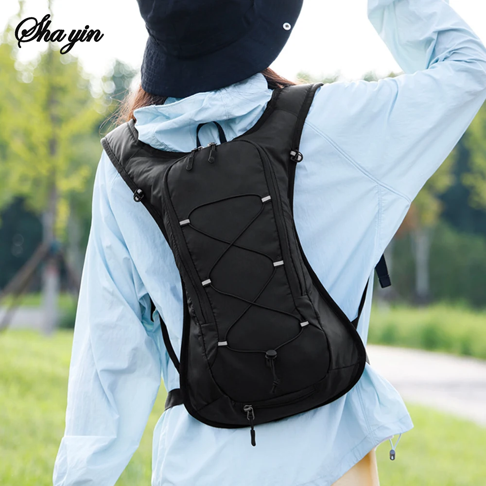 Nouveau 12L Sport de plein air vélo cyclisme course randonnée hydratation sac d'eau stockage casque Pack étanche ultraléger vessie sac à dos