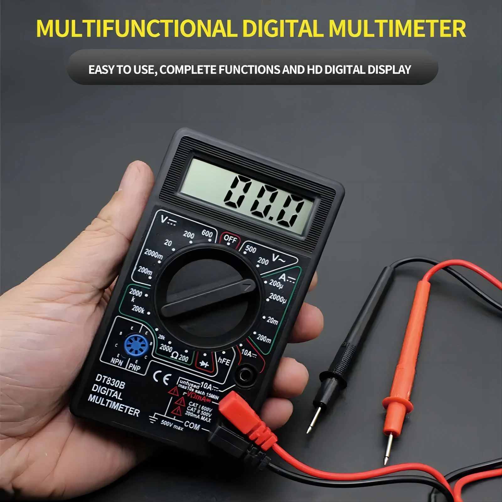 Dt830b Digital Multi Meter Mini Universal Handheld Multi Meter Electrical Instrument