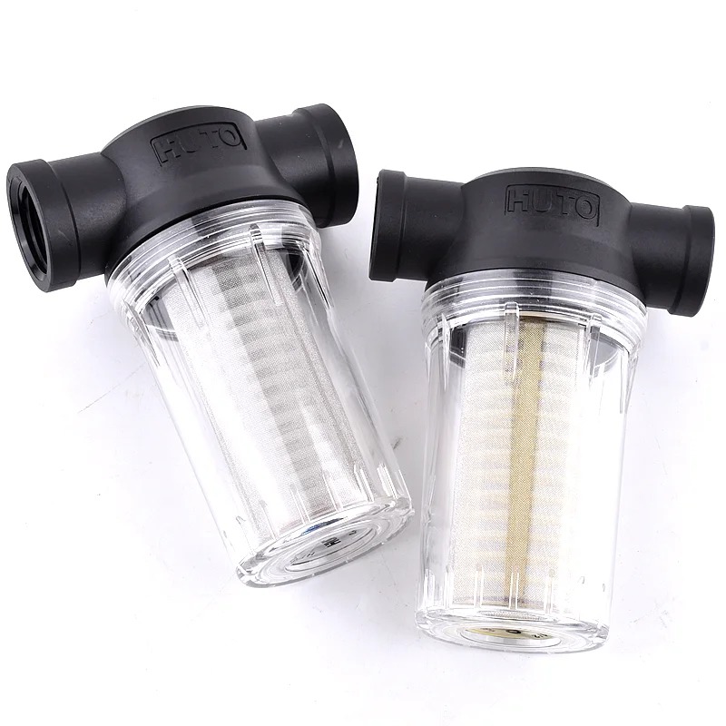 정원 용수 필터 1/2인치 3/4인치 1인치 연못 80/250개 필터 농업 관개 수도관 필터 물펌프 필터