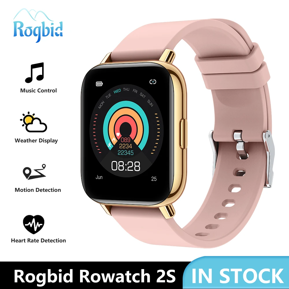 

Rogbid Genuine Rowatch Smart Watch Men Full Touch Screen Sport Fitness Watch Heart Rate Fitness Tracker Sport Bracelet Dropship