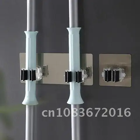 

Wall Mounted Fashion Mop Holder Brush Broom Hanger Storage Rack Kitchen Tool Housekeeper Accessory Hanging Pipe Hooks