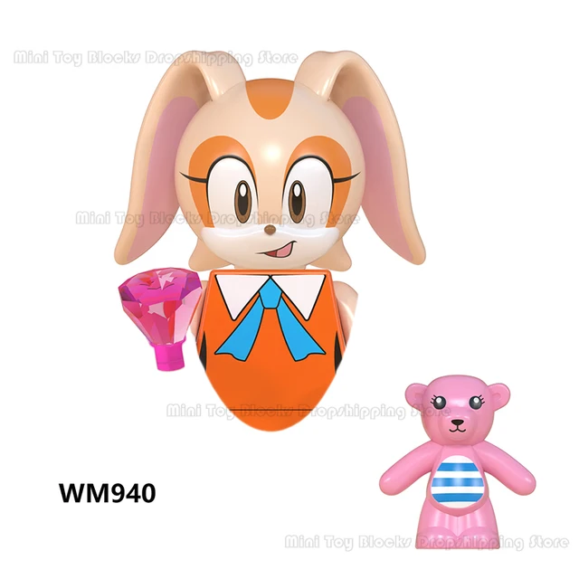 WM6086 WM6087 WM6088 LG1001 Sonics Anime Building blocks Amy Rose Ray Storm Shadow Bricks mini action toy figure Children gifts WM940