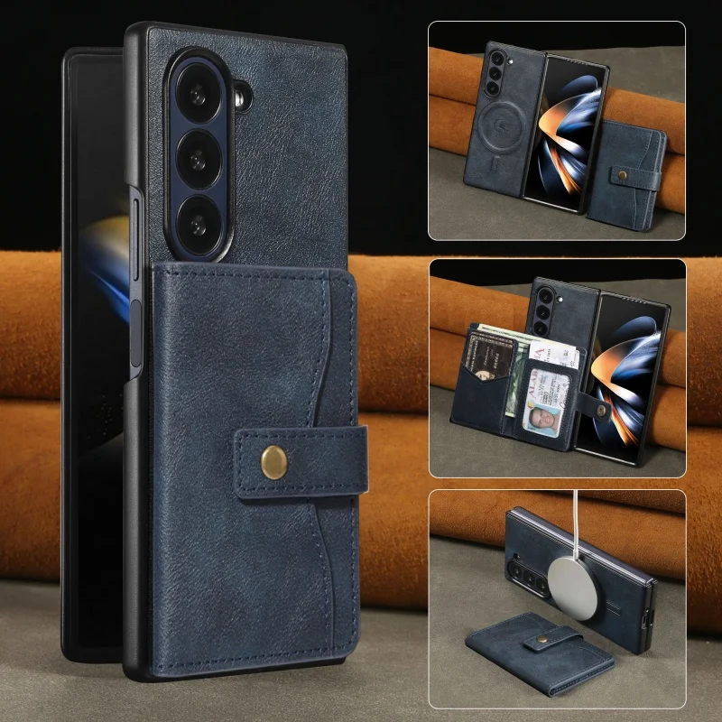 MagSafe Wireless Charging Wallet Phone Case with Card Holder and Purse Cover