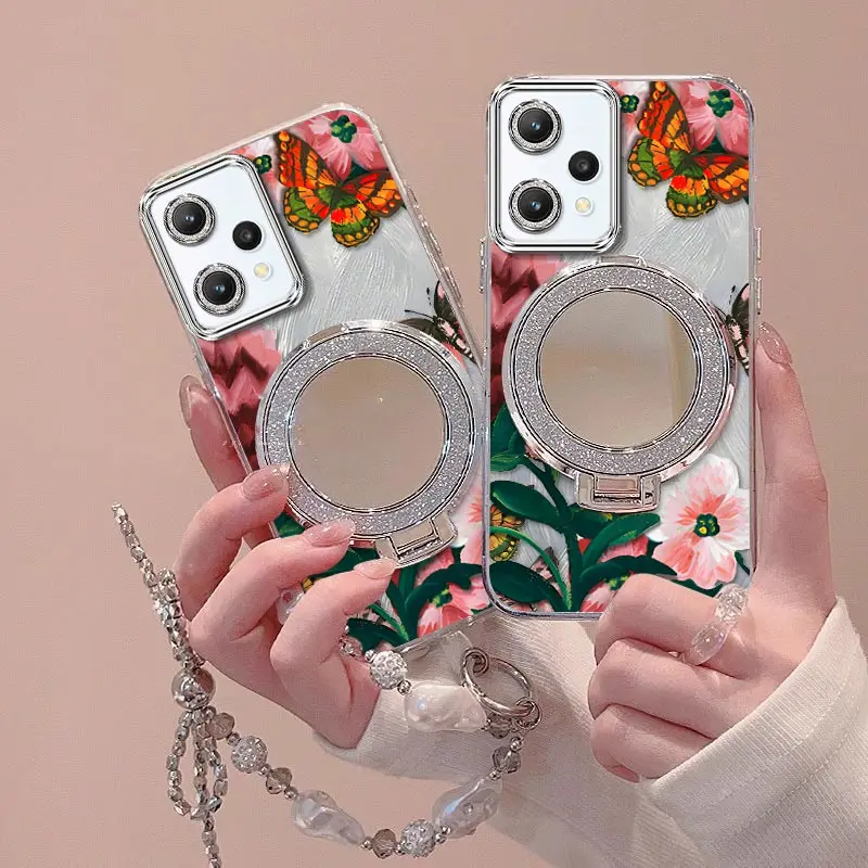 Vivid Flowers Bracelet Holder Phone Case Cover