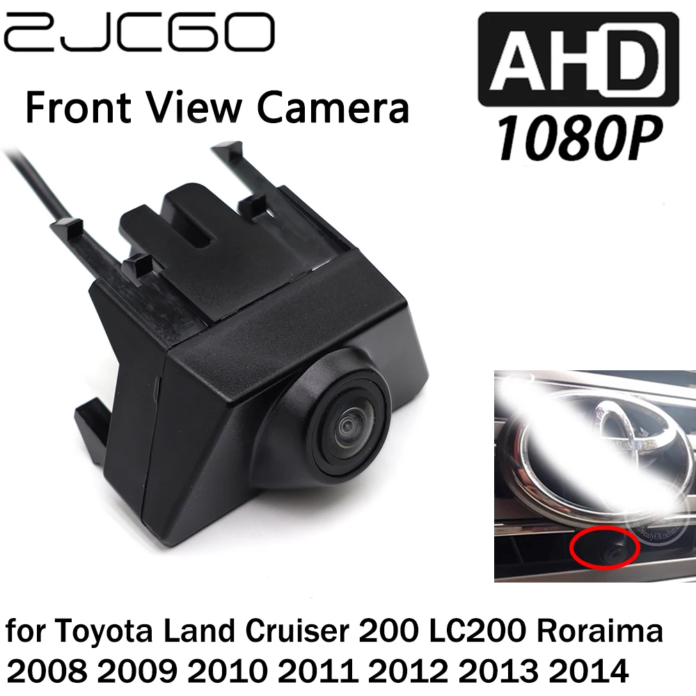 

ZJCGO Car Front View LOGO Parking Camera AHD 1080P Night Vision for Toyota Land Cruiser 200 LC200 Roraima 2008~2014