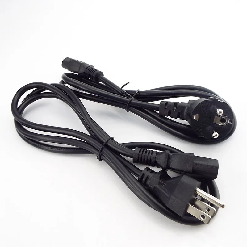 

1.5m IEC EU C13 Computer AC Power Supply Cable copper Extension Cord wire 18awg 7A connector Printer For PC Monitor Printer C1