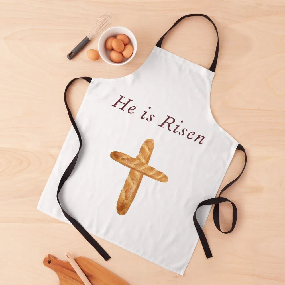 

He Is Risen, Shirley's Bread Apron (Community) Apron Apron For Kitchen Women Kitchen Front